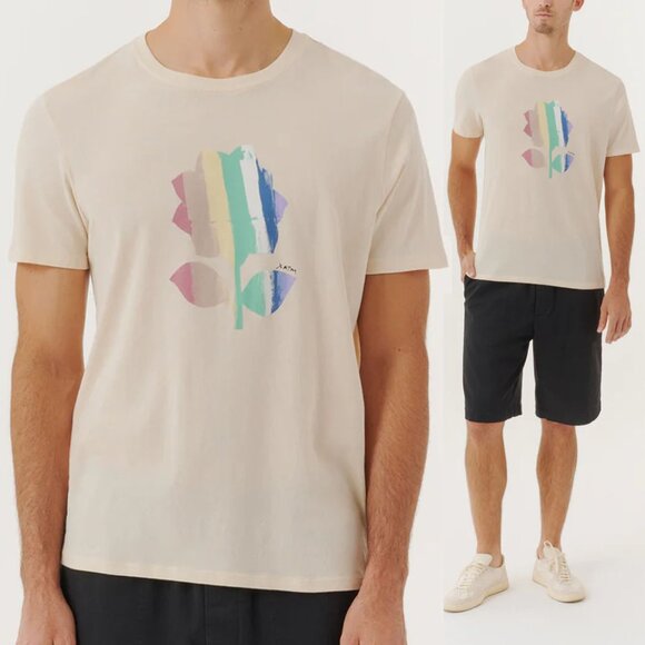 ATM Men's XL High Twist Hi Torsion Jersey Crew Neck Tee T Shirt Stucco $125 - Picture 2 of 16